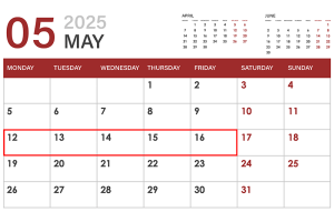 2025年5月ＧＷ代休のお知らせ